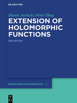 cover image of Extension of Holomorphic Functions